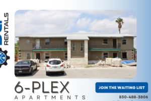 6 Plex Apartments flyer showing development of 6-Plex apartment