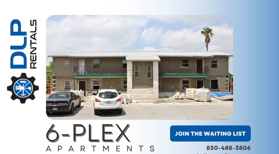 6 Plex Apartments flyer showing development of 6-Plex apartment